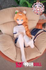 CroissantDoll(羊角社Doll) #B04 141cm 手描きメイク ビニール製のヘッド ホワイト肌 女狐 癒し 同じ服購入可 ラブドール - 画像 (9)