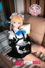 CroissantDoll(羊角社Doll) #B04 155cm 手描きメイク ビニール製のヘッド ホワイト肌 メイド 同じ服購入可 ラブドール - 画像 (3)