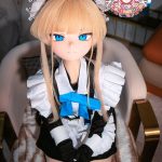 CroissantDoll(羊角社Doll) #B04 155cm 手描きメイク ビニール製のヘッド ホワイト肌 メイド 同じ服購入可 ラブドール