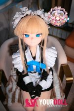 CroissantDoll(羊角社Doll) #B04 155cm 手描きメイク ビニール製のヘッド ホワイト肌 メイド 同じ服購入可 ラブドール