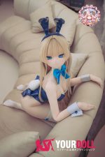 CroissantDoll(羊角社Doll) #B04 155cm 手描きメイク ビニール製のヘッド ホワイト肌 バニーガール 魅惑 ラブドール - 画像 (5)