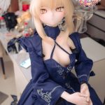 CroissantDoll(羊角社Doll) #B04 155cm 手描きメイク ビニール製のヘッド ホワイト肌 コスプレ系 ドレス 同じ服購入可 ラブドール