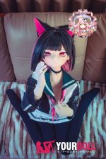 CroissantDoll(羊角社Doll) #B04 155cm 手描きメイク ビニール製のヘッド ホワイト肌 コスプレ系 ツンデレ 同じ服購入可 ラブドール - 画像 (4)