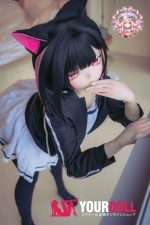 CroissantDoll(羊角社Doll) #B04 155cm 手描きメイク ビニール製のヘッド ホワイト肌 コスプレ系 ツンデレ 同じ服購入可 ラブドール - 画像 (3)