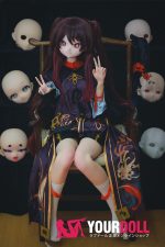 CroissantDoll(羊角社Doll) #B01 155cm デカールメイク ビニール製のヘッド ホワイト肌 コスプレ系 等身大 ラブドール - 画像 (3)
