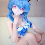CroissantDoll(羊角社Doll) #B03 155cm-plus デカールメイク ビニール製のヘッド ホワイト肌 コスプレ系 愛嬌 ラブドール