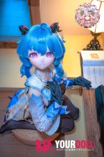 CroissantDoll(羊角社Doll) #B03 155cm-plus デカールメイク ビニール製のヘッド ホワイト肌 コスプレ系 愛嬌 ラブドール - 画像 (3)