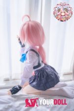 CroissantDoll(羊角社Doll) #B02 141cm 手描きメイク ビニール製のヘッド ホワイト肌 オッドアイ 同じ服購入可 ラブドール - 画像 (6)