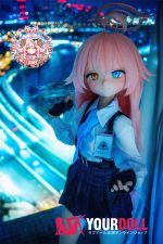CroissantDoll(羊角社Doll) #B02 141cm 手描きメイク ビニール製のヘッド ホワイト肌 オッドアイ 同じ服購入可 ラブドール - 画像 (2)