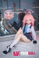 CroissantDoll(羊角社Doll) #B02 141cm 手描きメイク ビニール製のヘッド ホワイト肌 オッドアイ 同じ服購入可 ラブドール - 画像 (8)