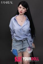 Fanreal Kimmy 155cm Fカップ 29kg Fair肌 フルシリコン リアルな肌質感付き 顎機能付き 高級 巨乳 美人姉 ラブドール 新品 - 画像 (11)