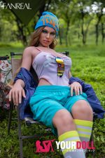 Fanreal Kelly 155cm Fカップ 29kg Tan肌 フルシリコン 顎機能付き リアルな肌質感付き 欧米系 肉付きの良い唇 ラブドール - 画像 (7)