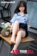 Momo 絵菜 H010-A 132cm Aカップ ノーマル肌 かわいい 妊娠腹 無邪気 ラブドール - 画像 (8)