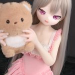 MOZU 奈奈 85cm 小胸 6kg 画像通りの仕様 デカールメイク Aシリーズ ビニールヘッド+TPEボディ 八重歯 ピンクのワンピース付き フィギュア お買い得