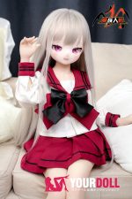 MOZU 奈奈 85cm 小胸 6kg 画像通りの仕様 デカールメイク Aシリーズ ビニールヘッド+TPEボディ いたずらっ子 セーラー服付き フィギュア お買い得 - 画像 (5)