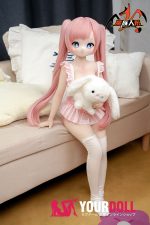 MOZU 卷卷 85cm 大胸 6kg 画像通りの仕様 デカールメイク Aシリーズ ビニールヘッド+TPEボディ 萌え ピンクのワンピース付き フィギュア お買い得 - 画像 (4)