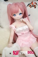 MOZU 卷卷 85cm 大胸 6kg 画像通りの仕様 デカールメイク Aシリーズ ビニールヘッド+TPEボディ 萌え ピンクのワンピース付き フィギュア お買い得 - 画像 (3)