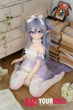 MOZU 依依 121cm 小胸 15kg 画像と同じ仕様 ビニールヘッド+TPEボディ エルフ耳 SRシリーズ ラブドール 新品 お買い得 - 画像 (2)