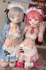 MOZU 蓝莓 小胸 141cm 画像通りの仕様付き ビニール製のヘッド+TPEボディ クーデレ SSRシリーズ メイド ラブドール 新品 - 画像 (9)