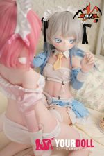 MOZU 蓝莓 小胸 141cm 画像通りの仕様付き ビニール製のヘッド+TPEボディ クーデレ SSRシリーズ メイド ラブドール 新品 - 画像 (8)