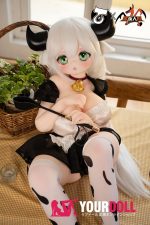 MOZU 图图 121cm 巨乳 15kg 画像と同じ仕様 ビニールヘッド+TPEボディ SSRシリーズ 乳牛 メイド 正規コラボ ラブドール 新品 - 画像 (8)