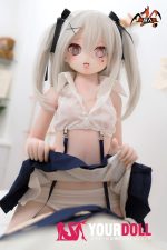 MOZU 莉音 121cm 小胸 15kg 画像と同じ仕様 ビニールヘッド+TPEボディ SRシリーズ 舌出し エッチ 3Dの口 ラブドール 新品 お買い得 - 画像 (4)