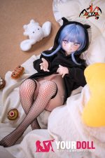 MOZU 兔子洞 121cm 小胸 15kg 画像と同じ仕様 シリコンヘッド+TPEボディ Aシリーズ ハート目 パーカー ラブドール 新品 お買い得 - 画像 (9)