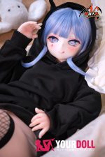 MOZU 兔子洞 121cm 小胸 15kg 画像と同じ仕様 シリコンヘッド+TPEボディ Aシリーズ ハート目 パーカー ラブドール 新品 お買い得