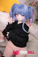 MOZU 兔子洞 121cm 小胸 15kg 画像と同じ仕様 シリコンヘッド+TPEボディ Aシリーズ ハート目 パーカー ラブドール 新品 お買い得 - 画像 (7)