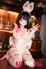MOZU 綺良 141cm 大胸 画像通りの仕様付き ビニール製のヘッド+TPEボディ 愛嬌 ウインク SSRシリーズ バニーガール アニメドール 新品 - 画像 (2)