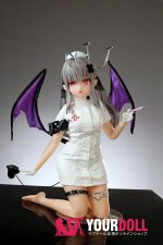 Otaku Doll 65cm 3KG 1穴あり ビニール製のヘッド+シリコンボディ 画像通りの服付き ナースプレイ ハート目 エルフ耳 オナホール - 画像 (8)