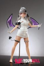 Otaku Doll 65cm 3KG 1穴あり ビニール製のヘッド+シリコンボディ 画像通りの服付き ナースプレイ ハート目 エルフ耳 オナホール - 画像 (10)