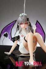 Otaku Doll 65cm 3KG 1穴あり ビニール製のヘッド+シリコンボディ 画像通りの服付き ナースプレイ ハート目 エルフ耳 オナホール - 画像 (2)