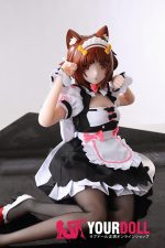 Otaku Doll 65cm 3KG 1穴あり ビニール製のヘッド+シリコンボディ 画像通りの服x2付き 猫娘 オナホール - 画像 (9)
