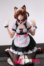 Otaku Doll 65cm 3KG 1穴あり ビニール製のヘッド+シリコンボディ 画像通りの服x2付き 猫娘 オナホール - 画像 (4)