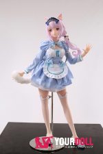 Otaku Doll 65cm 3KG 1穴あり ビニール製のヘッド+シリコンボディ 画像通りの服x2付き 猫娘 オナホール - 画像 (12)
