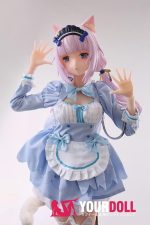Otaku Doll 65cm 3KG 1穴あり ビニール製のヘッド+シリコンボディ 画像通りの服x2付き 猫娘 オナホール - 画像 (4)