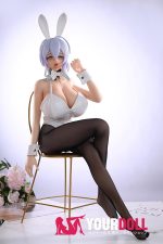Otaku Doll 65cm 3KG 1穴あり ビニール製のヘッド+シリコンボディ 二種類の顔あり 画像通りの服付き バニーガール 爆乳 オナホール - 画像 (11)