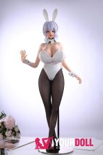 Otaku Doll 65cm 3KG 1穴あり ビニール製のヘッド+シリコンボディ 二種類の顔あり 画像通りの服付き バニーガール 爆乳 オナホール - 画像 (13)