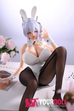 Otaku Doll 65cm 3KG 1穴あり ビニール製のヘッド+シリコンボディ 二種類の顔あり 画像通りの服付き バニーガール 爆乳 オナホール - 画像 (2)