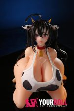 Otaku Doll 26cm 3KG 1穴あり シリコン製 画像通りの服付き 骨格無し 舌出し ハート目 アニメ風 オナホール