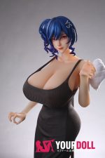 Otaku Doll 65cm 3KG 1穴あり ビニール製のヘッド+シリコンボディ 二種類の顔あり 画像通りの服x2付き 美人姉 爆乳 オナホール - 画像 (2)