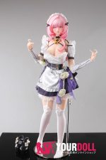 Otaku Doll 65cm 3KG 1穴あり ビニール製のヘッド+シリコンボディ 二種類の顔あり 画像通りの服x2付き メイド アへ顔 オナホール 新品 - 画像 (13)