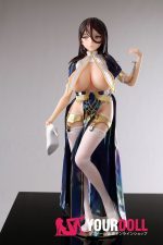 Otaku Doll 65cm 3KG 1穴あり ビニール製のヘッド+シリコンボディ 二種類の顔あり 画像通りの服付き シスター 巨乳 オナホール 新品 - 画像 (13)
