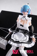 Otaku Doll 65cm 3KG 1穴あり ビニール製のヘッド+シリコンボディ 画像通りの服付き メイド 泣き顔 清楚可憐 オナホール 新品 - 画像 (2)
