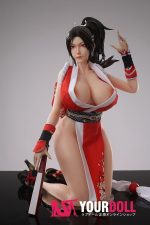 Otaku Doll 65cm 3KG 1穴あり ビニール製のヘッド+シリコンボディ 画像通りの服付き 女忍者 巨乳 コスプレ系 オナホール 新品 - 画像 (4)