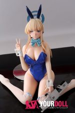 Otaku Doll 65cm 3KG 1穴あり ビニール製のヘッド+シリコンボディ 二種類の顔あり 画像通りの服x2付き 巨乳 アへ顔 オナホール 新品 予約販売 - 画像 (4)