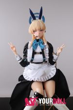 Otaku Doll 65cm 3KG 1穴あり ビニール製のヘッド+シリコンボディ 二種類の顔あり 画像通りの服x2付き 巨乳 アへ顔 オナホール 新品 予約販売 - 画像 (2)