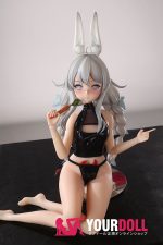 Otaku Doll 65cm 3KG 1穴あり ビニール製のヘッド+シリコンボディ 画像通りの服x2付き バニーガール ちっぱい オナホール 予約販売 新品 - 画像 (5)