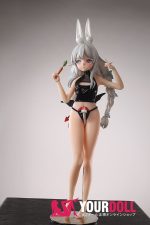 Otaku Doll 65cm 3KG 1穴あり ビニール製のヘッド+シリコンボディ 画像通りの服x2付き バニーガール ちっぱい オナホール 予約販売 新品 - 画像 (18)